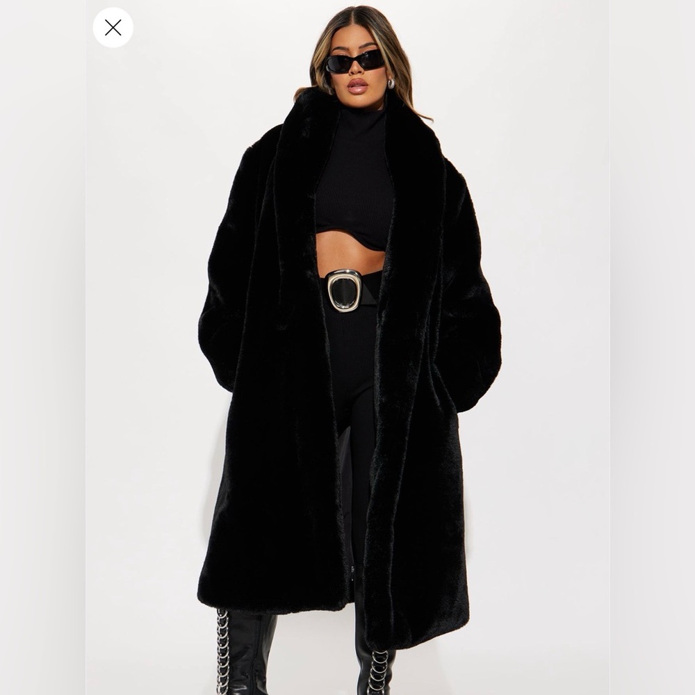 Fashion Nova Mari Faux Fur Coat